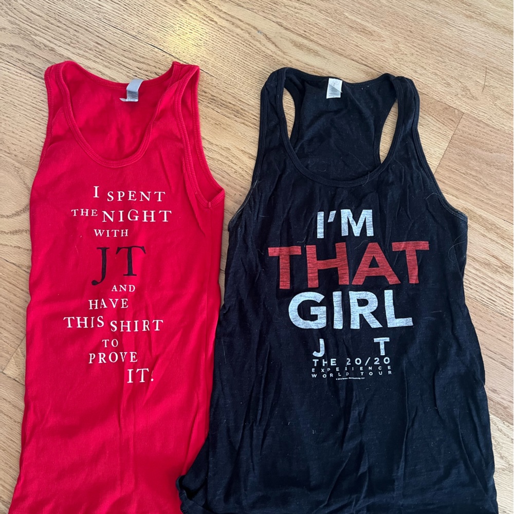 Justin Timberlake Tour Concert Knit Tank Tops